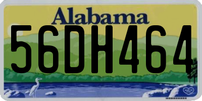 AL license plate 56DH464