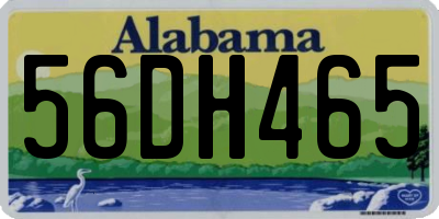 AL license plate 56DH465