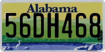 AL license plate 56DH468