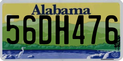 AL license plate 56DH476