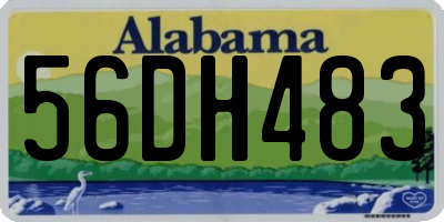 AL license plate 56DH483
