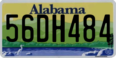 AL license plate 56DH484