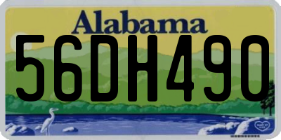 AL license plate 56DH490