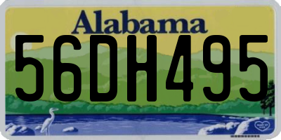 AL license plate 56DH495