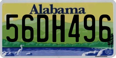AL license plate 56DH496