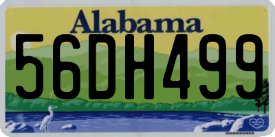 AL license plate 56DH499