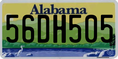 AL license plate 56DH505