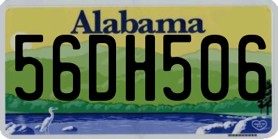 AL license plate 56DH506