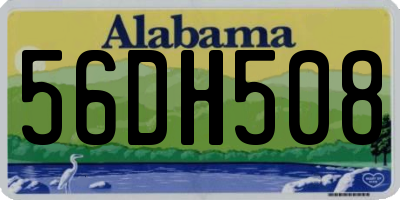 AL license plate 56DH508