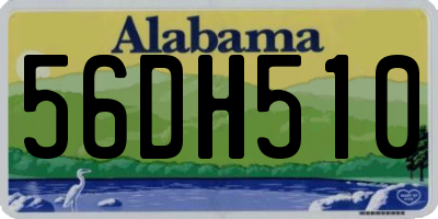 AL license plate 56DH510