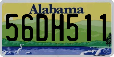 AL license plate 56DH511