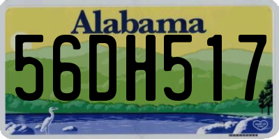 AL license plate 56DH517