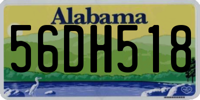 AL license plate 56DH518