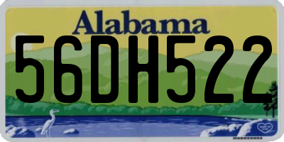 AL license plate 56DH522