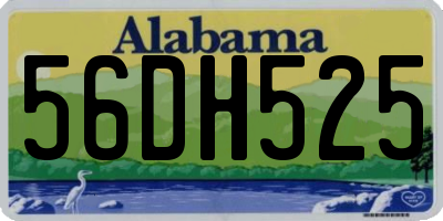 AL license plate 56DH525