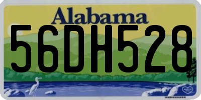 AL license plate 56DH528