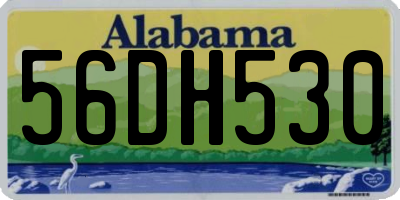 AL license plate 56DH530
