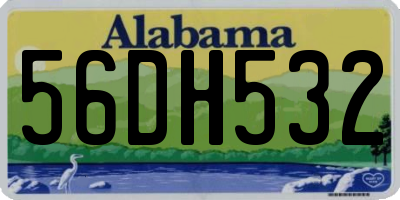 AL license plate 56DH532