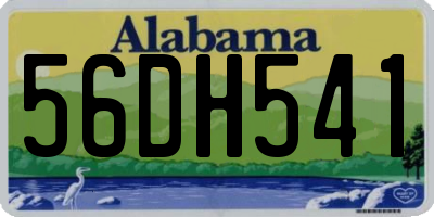 AL license plate 56DH541