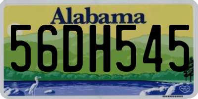 AL license plate 56DH545