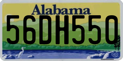 AL license plate 56DH550
