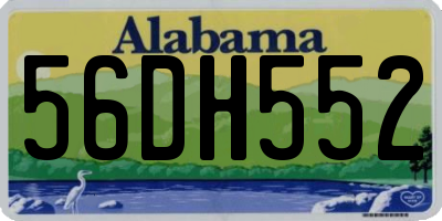 AL license plate 56DH552