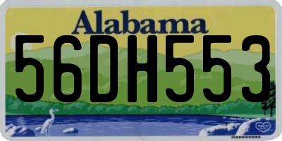 AL license plate 56DH553