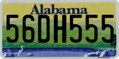 AL license plate 56DH555