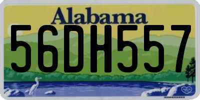 AL license plate 56DH557