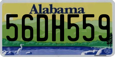 AL license plate 56DH559
