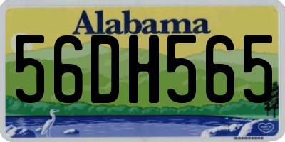 AL license plate 56DH565