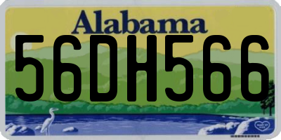 AL license plate 56DH566