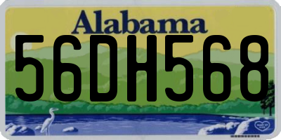 AL license plate 56DH568