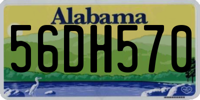 AL license plate 56DH570