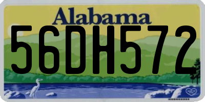 AL license plate 56DH572