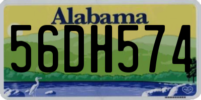AL license plate 56DH574
