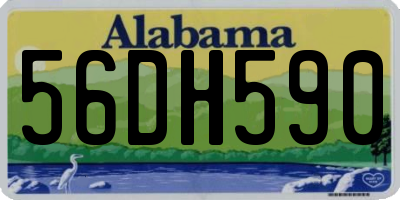 AL license plate 56DH590
