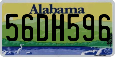 AL license plate 56DH596
