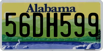AL license plate 56DH599