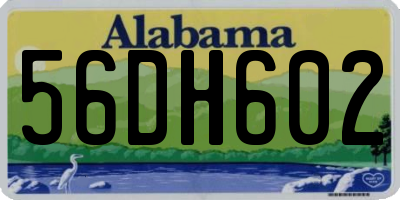 AL license plate 56DH602