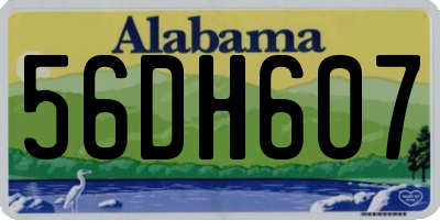 AL license plate 56DH607