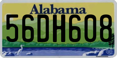 AL license plate 56DH608