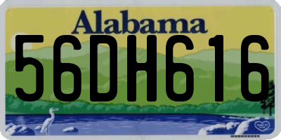 AL license plate 56DH616