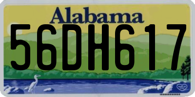 AL license plate 56DH617