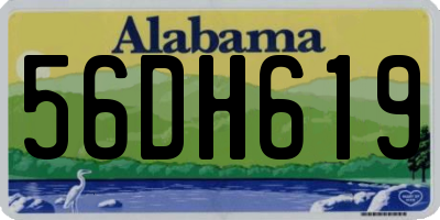 AL license plate 56DH619