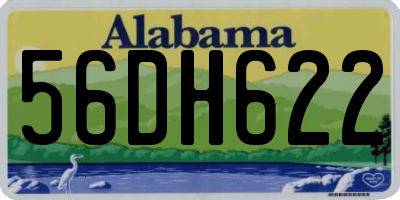AL license plate 56DH622