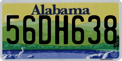 AL license plate 56DH638