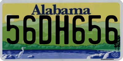 AL license plate 56DH656