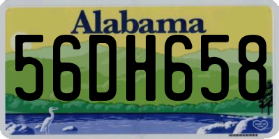 AL license plate 56DH658
