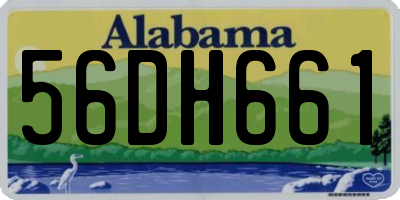 AL license plate 56DH661